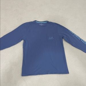 Vineyard Vines Long Sleeve Blue Shirt Size M